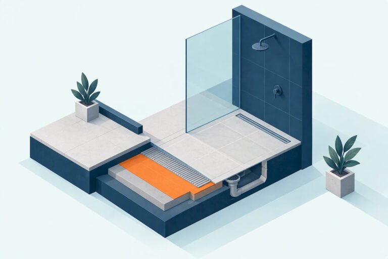 Isometric planes show a level shower transition