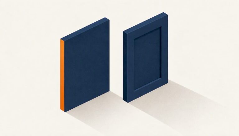 Isometric shaker and slab cabinet door forms